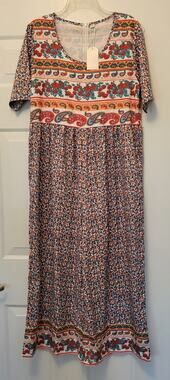 NWT Made with Heart Romper Wide Leg Size XL Floral Boho